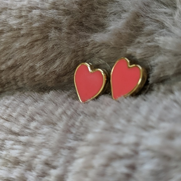 Kate Spade Pink Heart Earrings - Picture 2 of 3